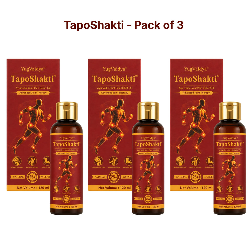 YugVaidya TapoShakti Oil - 1.5 Months Therapy (Pack of 3)