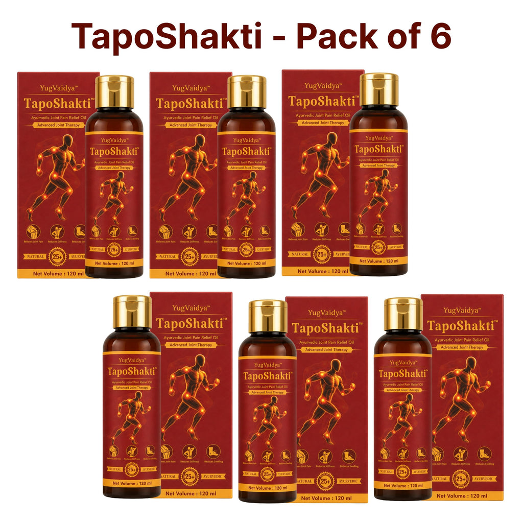 YugVaidya TapoShakti Oil - 3 Months Therapy (Pack of 6)